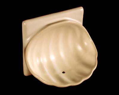 H-44S Shell Soap Dish 4×4 Flatback